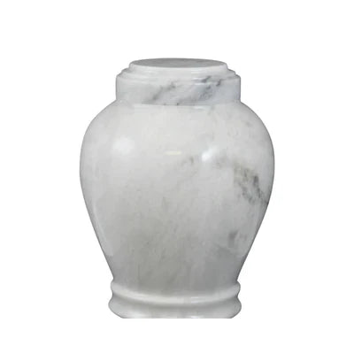 Marble  Antique White Adult Urns:Elegance-0