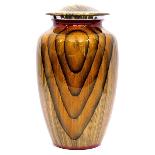 Aluminum Urn with Classic Wood Finish | Ritual Pot-0